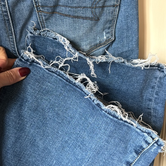 AE American Eagle super stretch flare boot cut jeans size 6 long - Picture 5 of 5